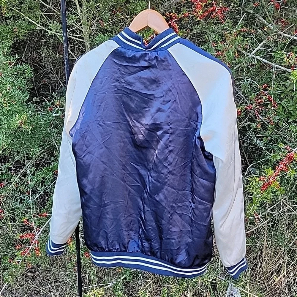 Cherry Blossom Jacket Japanese Style Varsity Embroidered Flowers - Picture 2 of 5